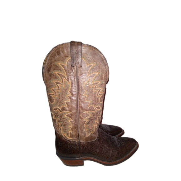 Tony Lama Krauss Boots Mens Size 10.5 D Dark Brown  Western Cowboy Shoes - Picture 1 of 9